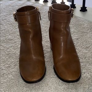 Tory Burch brown leather booties
